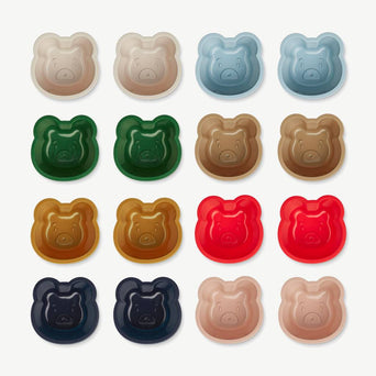 Liewood - Tilo Bär Muffin Backförmchen aus Silikon - 16er-Set - Faune Green - 5715335052215 - littlehipstar.com