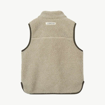 Liewood - Vada Weste Aus Recyceltem Material - Mist / Army Brown - 98 - 5715493083250 - littlehipstar.com