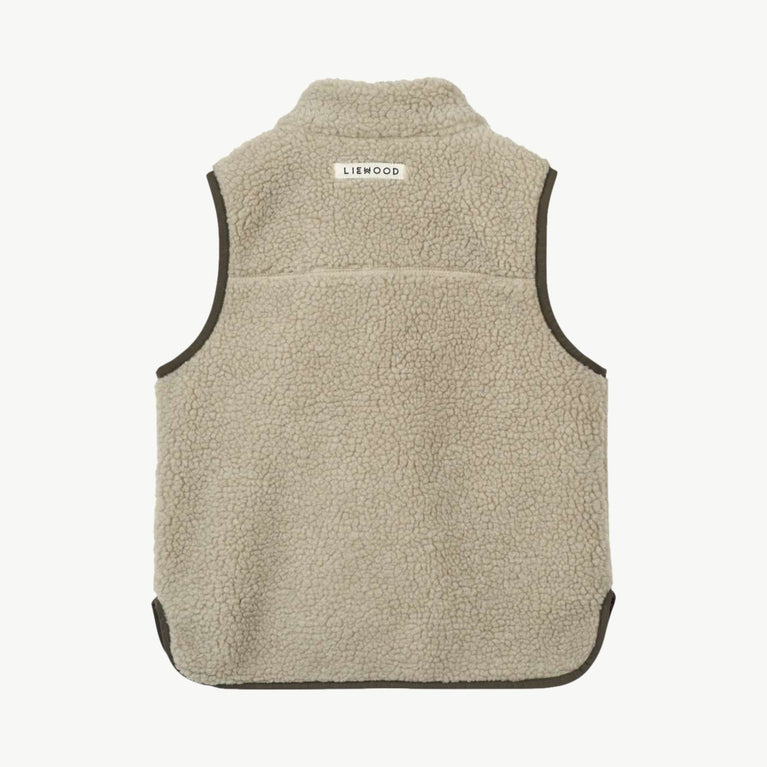 Liewood - Vada Weste Aus Recyceltem Material - Mist / Army Brown - 98 - 5715493083250 - littlehipstar.com