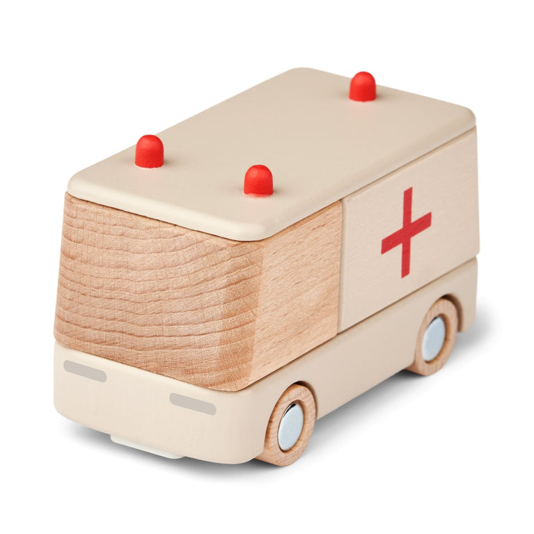 Liewood - Village Spielzeug Krankenwagen aus Holz - 5715493131401 - littlehipstar.com