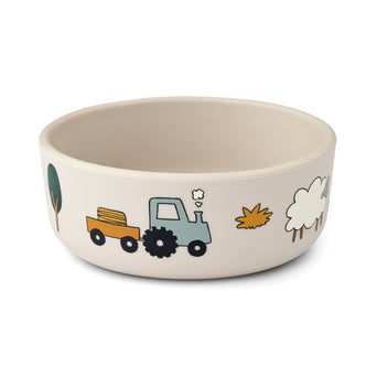 Liewood - Vivi Kindergeschirr aus Silikon in Farm/Sandy - 4teilig - 5715493152420 - littlehipstar.com