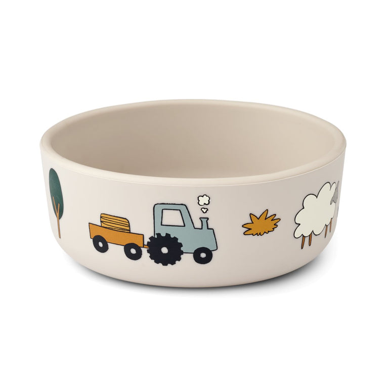 Liewood - Vivi Kindergeschirr aus Silikon in Farm/Sandy - 4teilig - 5715493152420 - littlehipstar.com