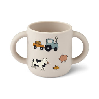 Liewood - Vivi Kindergeschirr aus Silikon in Farm/Sandy - 4teilig - 5715493152420 - littlehipstar.com