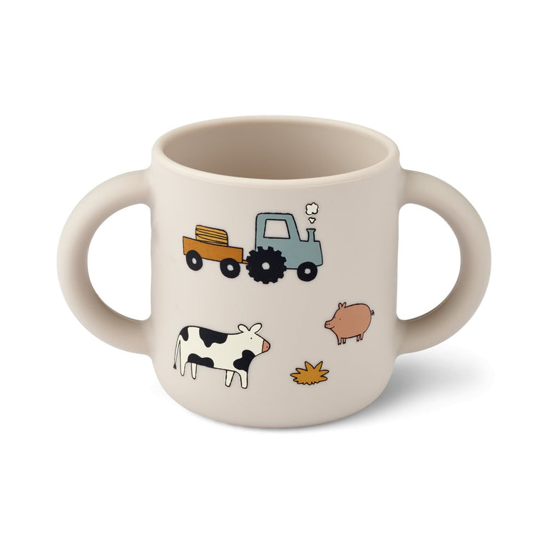 Liewood - Vivi Kindergeschirr aus Silikon in Farm/Sandy - 4teilig - 5715493152420 - littlehipstar.com
