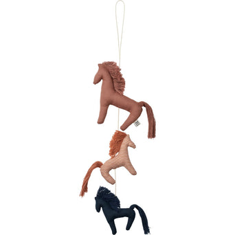 Liewood - Waka Mobile aus Bio-Baumwolle - Horses / Dark Rosetta Mix - 5715493134020 - littlehipstar.com
