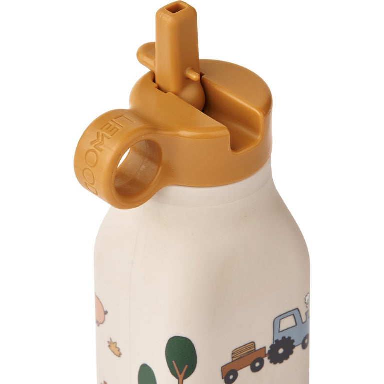 Liewood - Warren Trinkflasche aus Silikon in Farm/Sandy - 350 ml - 5715493151522 - littlehipstar.com