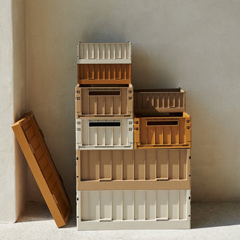 Liewood - Weston Klappboxen mit Deckel - Größe S - 2 Stück - Sandy - 5715335053380 - littlehipstar.com