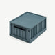Liewood - Weston Klappboxen mit Deckel - Größe S - 2 Stück - Whale Blue - 5715335053397 - littlehipstar.com