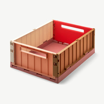 Liewood - Weston Mehrfarbige Klappbox - Größe L - 1 Stück - Dusty Raspberry - 5715335082656 - littlehipstar.com
