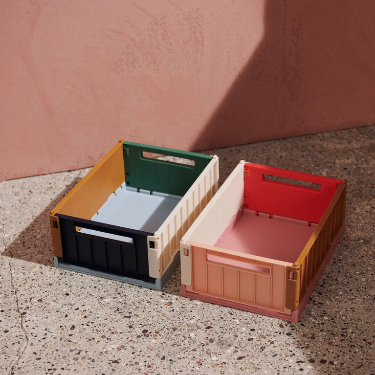 Liewood - Weston Mehrfarbige Klappbox - Größe L - 1 Stück - Dusty Raspberry - 5715335082656 - littlehipstar.com
