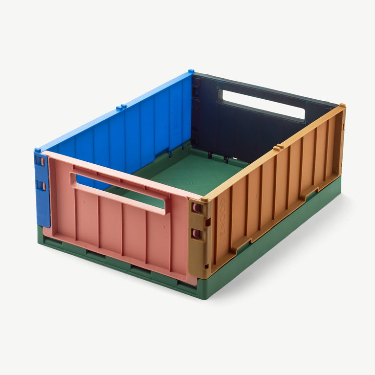 Liewood - Weston Mehrfarbige Klappbox - Größe L - 1 Stück - Dusty Raspberry - 5715335082656 - littlehipstar.com