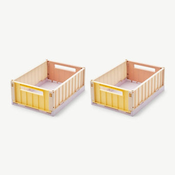 Liewood - Weston Mehrfarbige Klappboxen - Größe M - 2 Stück - Jojoba - 5715335220461 - littlehipstar.com