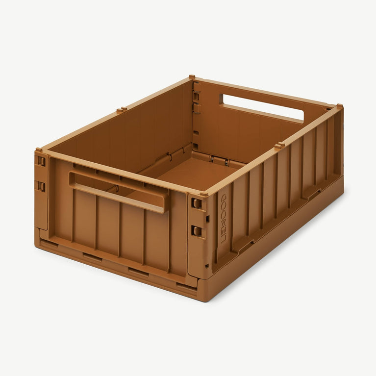 Liewood - Weston Unifarbene Klappbox - Größe L - 1 Stück - Golden Caramel - 5713370737227 - littlehipstar.com