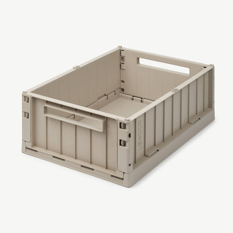 Liewood - Weston Unifarbene Klappbox - Größe L - 1 Stück - Sandy - 5713370737241 - littlehipstar.com