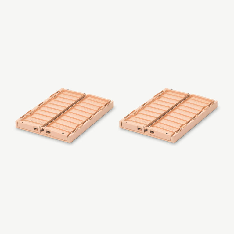 Liewood - Weston Unifarbene Klappboxen * Größe S * 2 Stück - Tuscany Rose - 5713370833257 - littlehipstar.com