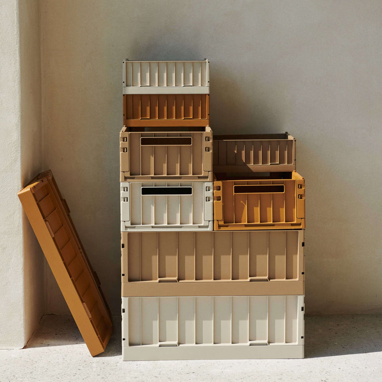 Liewood - Weston Unifarbene Klappboxen * Größe S * 2 Stück - Tuscany Rose - 5713370833257 - littlehipstar.com