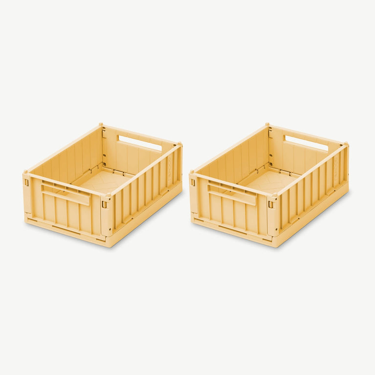 Liewood - Weston Unifarbene Klappboxen * Größe S * 2 Stück - Jojoba - 5713370833615 - littlehipstar.com