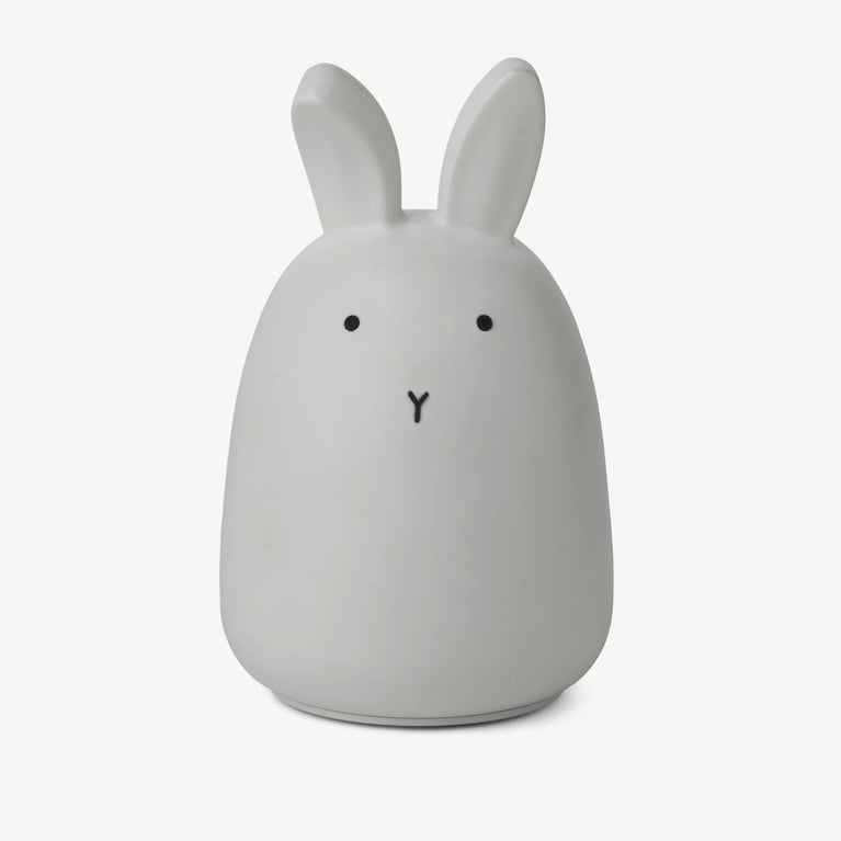 Liewood - Winston Hase LED-Nachtlicht aus Silikon - Dumbo Grey - 5713370971607 - littlehipstar.com