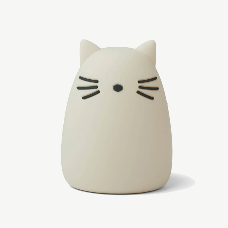 Liewood - Winston Katze LED-Nachtlicht aus Silikon - Dumbo Grey - 5713370054225 - littlehipstar.com