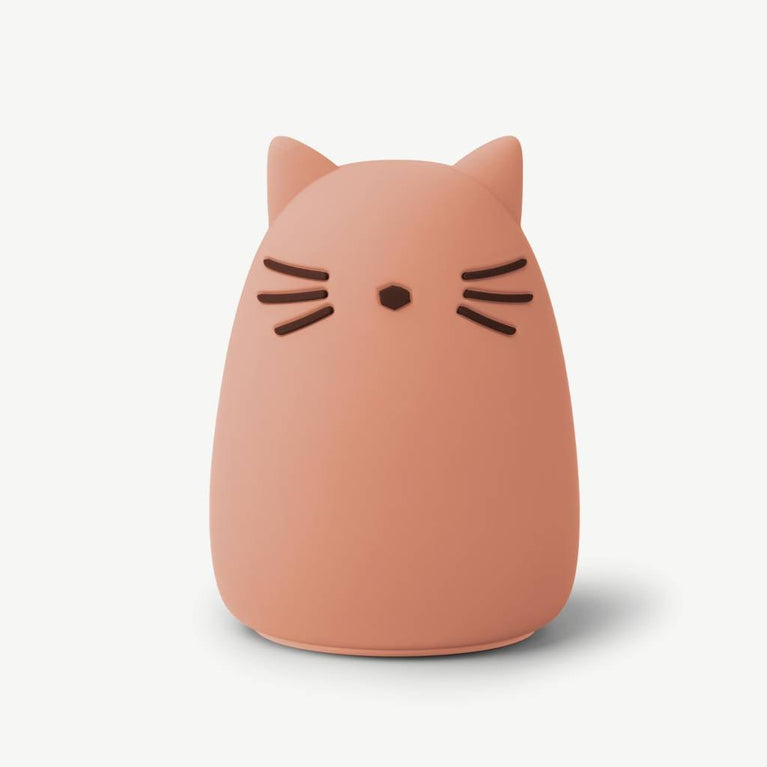 Liewood - Winston Katze LED-Nachtlicht aus Silikon - Altrosa - 5715335081659 - littlehipstar.com