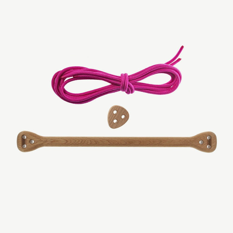 lillagunga - Lillagunga Bone Oak - Trapez aus Eichenholz - Fuchsia - 6430064323533 - littlehipstar.com