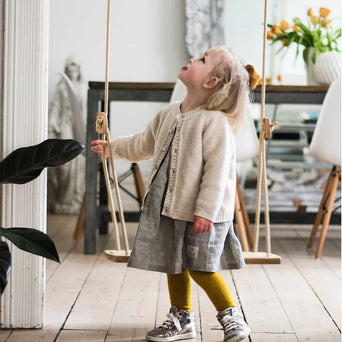 lillagunga - Lillagunga Classic Oak - Kinderschaukel aus Eichenholz - Grau - 6430064320181 - littlehipstar.com