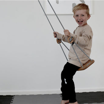 lillagunga - Lillagunga Classic Oak - Kinderschaukel aus Eichenholz - Grau - 6430064320181 - littlehipstar.com