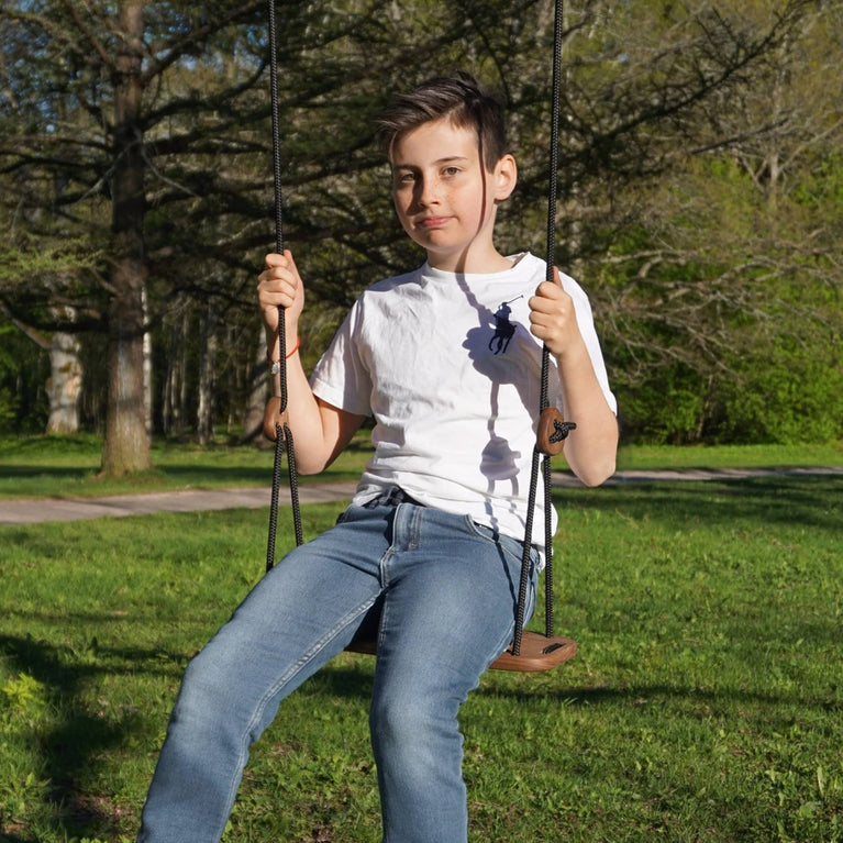 lillagunga - Lillagunga Outdoor Classic Walnut - Kinderschaukel aus Walnussholz - Schwarz - 6430064323892 - littlehipstar.com