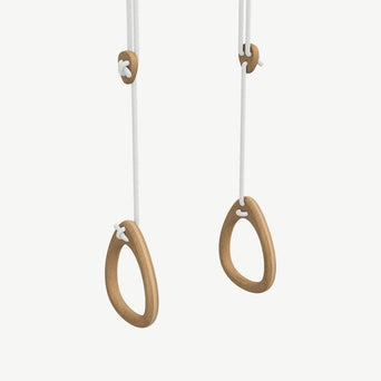 lillagunga - Lillagunga Rings Oak - Turnringe aus Eichenholz - Weiß - 6430064320785 - littlehipstar.com
