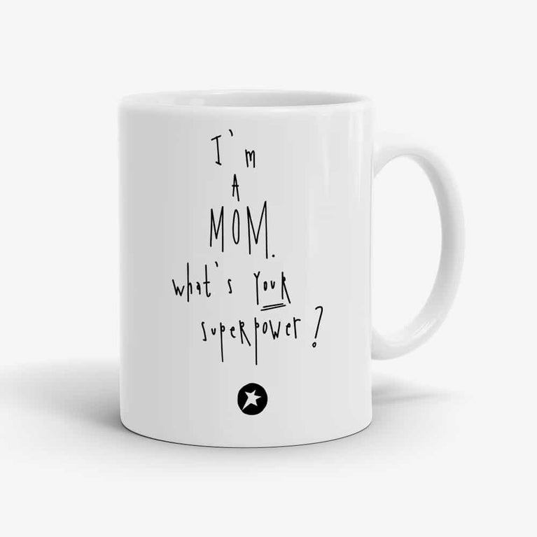 littlehipstar - I'm a Mom Tasse in Weiß - 2611214125557 - littlehipstar.com