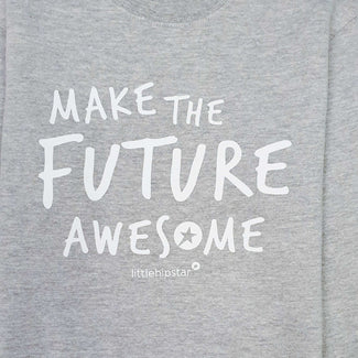 littlehipstar - Sweatshirt Future aus Baumwollmix in Grau - 3-4 Jahre - 4422204063401 - littlehipstar.com