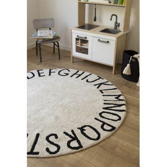 Lorena Canals - ABC Waschbarer Teppich in Natur - Beige - 8435392611244 - littlehipstar.com