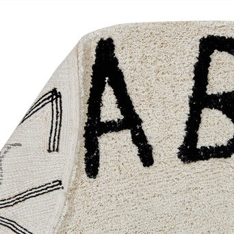 Lorena Canals - ABC Waschbarer Teppich in Natur - Beige - 8435392611244 - littlehipstar.com