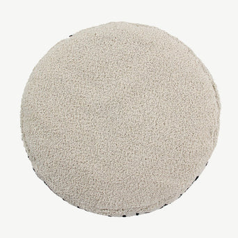 Lorena Canals - Baumwoll-Pouf ABC in Natur/ Schwarz - Ø 70 cm - 8435392619325 - littlehipstar.com
