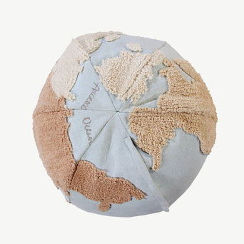 Lorena Canals - World Map Pouf aus Baumwolle - 8435392621076 - littlehipstar.com