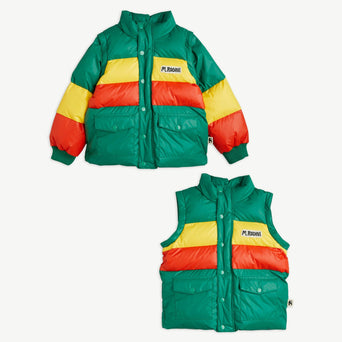 Mini Rodini - 2in1 Winterjacke aus recyceltem Material in Grün - 3-5 Jahre (104/110) - 7332754612516 - littlehipstar.com