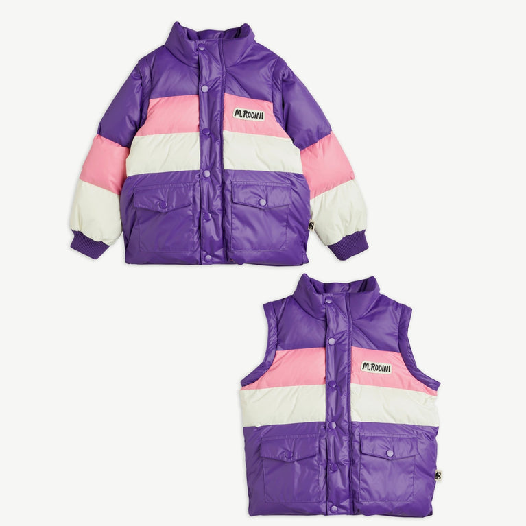 Mini Rodini - 2in1 Winterjacke aus recyceltem Material in Lila - 3-5 Jahre (104/110) - 7332754612448 - littlehipstar.com