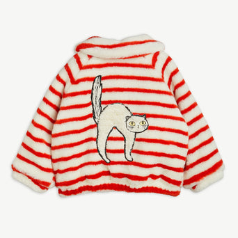 Mini Rodini - Angry Cat Plüschjacke aus recyceltem Material in Multi - 3-5 Jahre (104/110) - 7332754623277 - littlehipstar.com