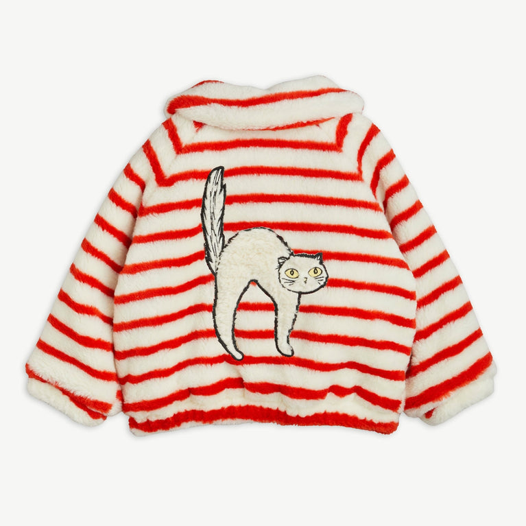Mini Rodini - Angry Cat Plüschjacke aus recyceltem Material in Multi - 3-5 Jahre (104/110) - 7332754623277 - littlehipstar.com