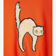 Mini Rodini - Angry Cat Sweatshirt aus Bio-Baumwolle in Rot - 3-5 Jahre (104/110) - 7332754623413 - littlehipstar.com