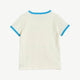 Bonjour Tristesse T-Shirt aus Bio-Baumwolle in Weiß/Blau