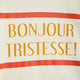 Bonjour Tristesse T-Shirt aus Bio-Baumwolle in Weiß/Rot