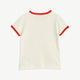 Bonjour Tristesse T-Shirt aus Bio-Baumwolle in Weiß/Rot