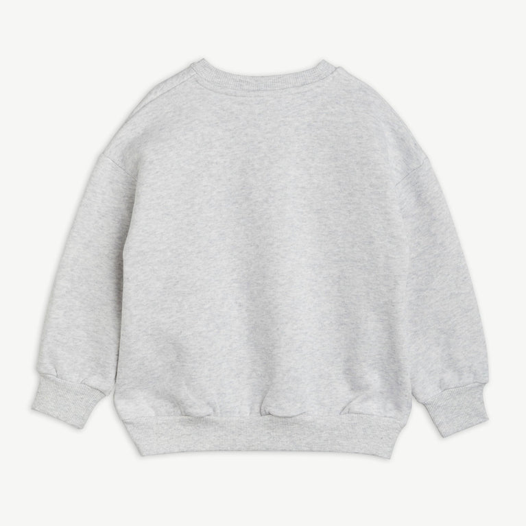 Chef Cat Sweatshirt aus Bio-Baumwolle in Grau Melange