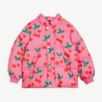 Mini Rodini - Cherries Winterjacke aus recyceltem Material in Pink - 3-5 Jahre (104/110) - 7332754619751 - littlehipstar.com