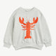 Mini Rodini - Lobster Sweatshirt aus Bio-Baumwolle in Grau Melange - 3-5 Jahre (104/110) - 7332754614473 - littlehipstar.com