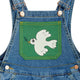 Mini Rodini - Mini Rodini x Wrangler Peace Dove Denim Latzhose in Blau - 3-5 Jahre (104/110) - 7332754610482 - littlehipstar.com
