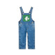 Mini Rodini - Mini Rodini x Wrangler Peace Dove Denim Latzhose in Blau - 3-5 Jahre (104/110) - 7332754610482 - littlehipstar.com