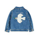 Mini Rodini - Mini Rodini x Wrangler Peace Dove Jeansjacke in Blau - 3-5 Jahre (104/110) - 7332754609608 - littlehipstar.com