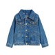 Mini Rodini - Mini Rodini x Wrangler Peace Dove Jeansjacke in Blau - 3-5 Jahre (104/110) - 7332754609608 - littlehipstar.com